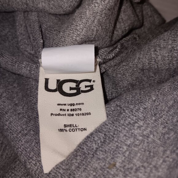 UGG LUELLA PULLOVER LONG SLEEVE DOUBLE POCKET TUNIC TOP GRAY 100% COTTON - Picture 7 of 11